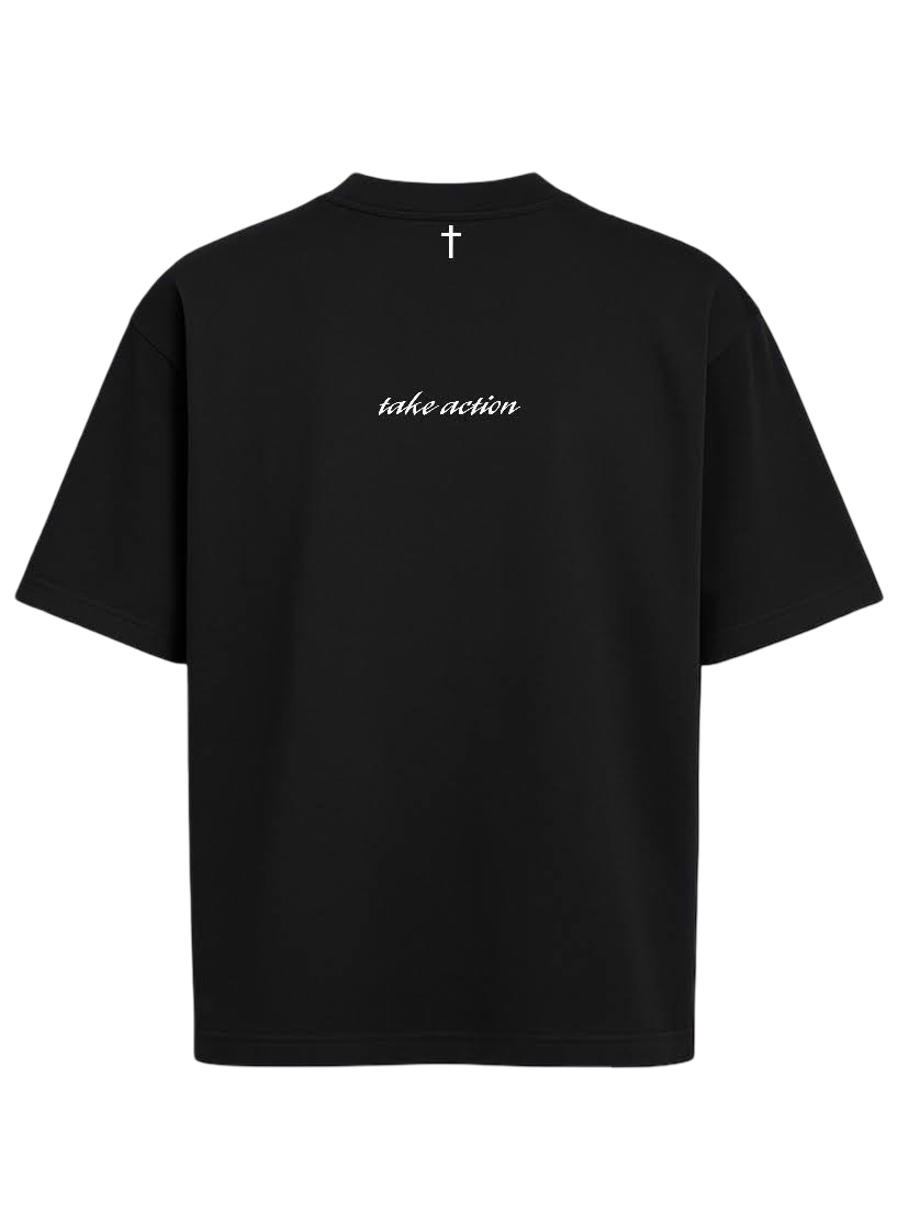 “Take Action” Tee – Black
*PRE-ORDER*
